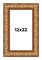 Modern Shadow Box 1" Depth Gold Picture Frame - UV Acrylic, Backing, Hanging Hardware